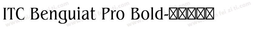 ITC Benguiat Pro Bold字体转换